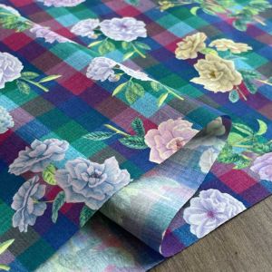 LIBERTY FABRICS リバティプリント 国産タナローン生地(エターナル)＜Scented Garden＞(センテッド・ガーデン)【グリーン系】DC33550WE  | タナローン（国産） | リバティ・ファブリックス正規販売店｜生地の通販メルシー