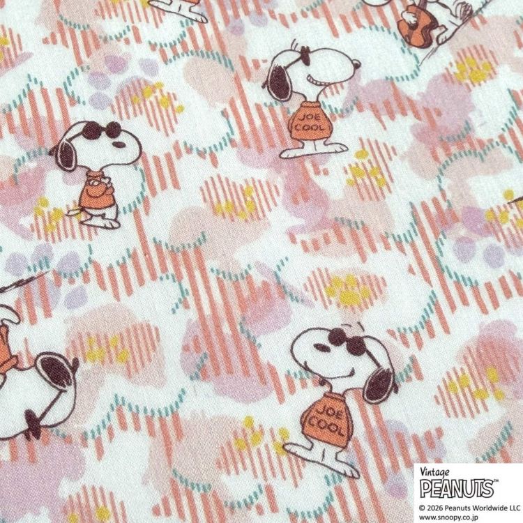 PEANUTS(TM)×リバティ・ファブリックス 国産タナローン生地＜Joe Cool