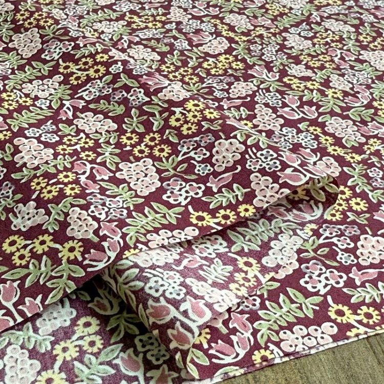 LIBERTY FABRICS リバティプリント 国産タナローン生地＜Berry Charm