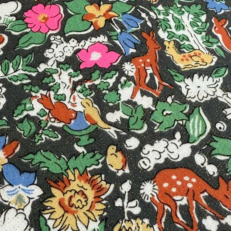 LIBERTY☆カステラーヌ ダークチェリー リボン LIBERTY FABRICS リバティプリント 国産タナローン生地＜Fergus