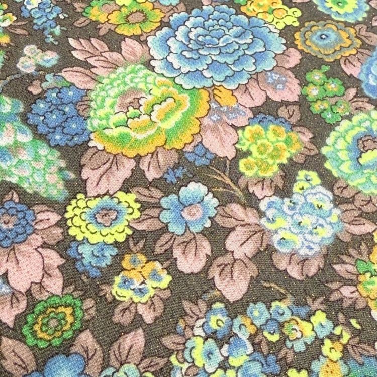 LIBERTY FABRICS リバティプリント 国産タナローン生地＜Elysian Neon