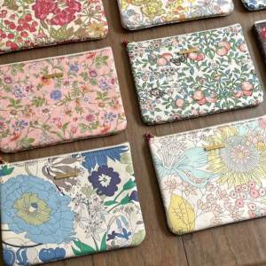 LIBERTYリバティプリントを使ったフラットポーチ Flat-Pouch