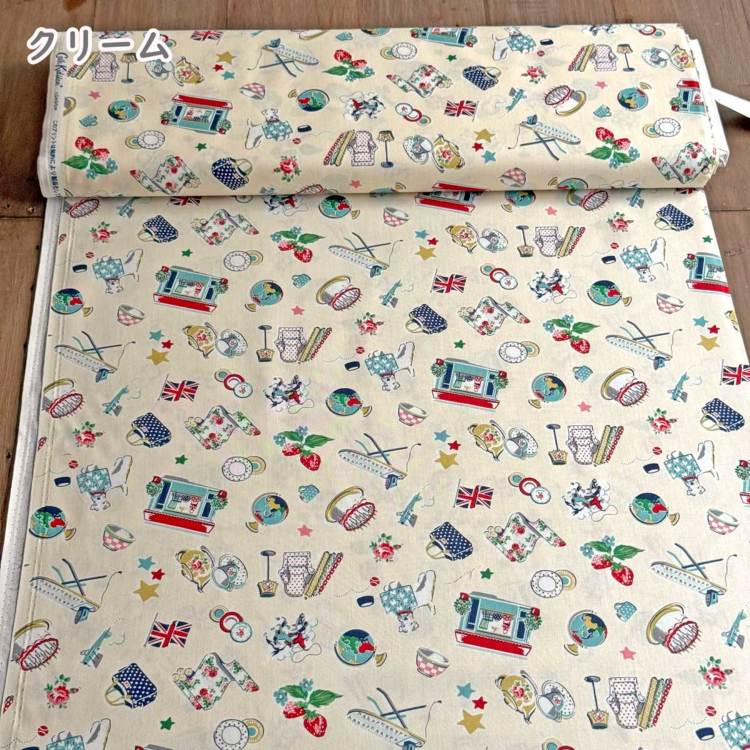 Cath Kidston キャスキッドソン 生地 シーチング生地＜All My