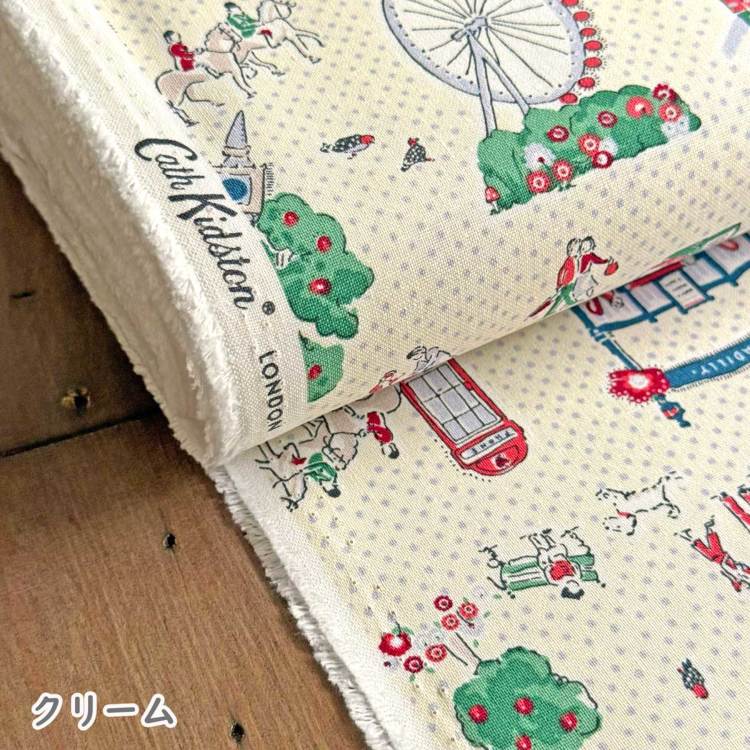 Cath Kidston キャスキッドソン 生地 キャンバス生地＜Lovely London