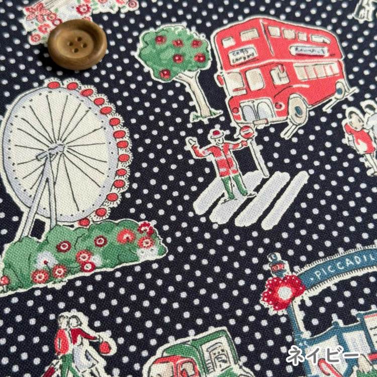 Cath Kidston キャスキッドソン 生地 キャンバス生地＜Lovely London