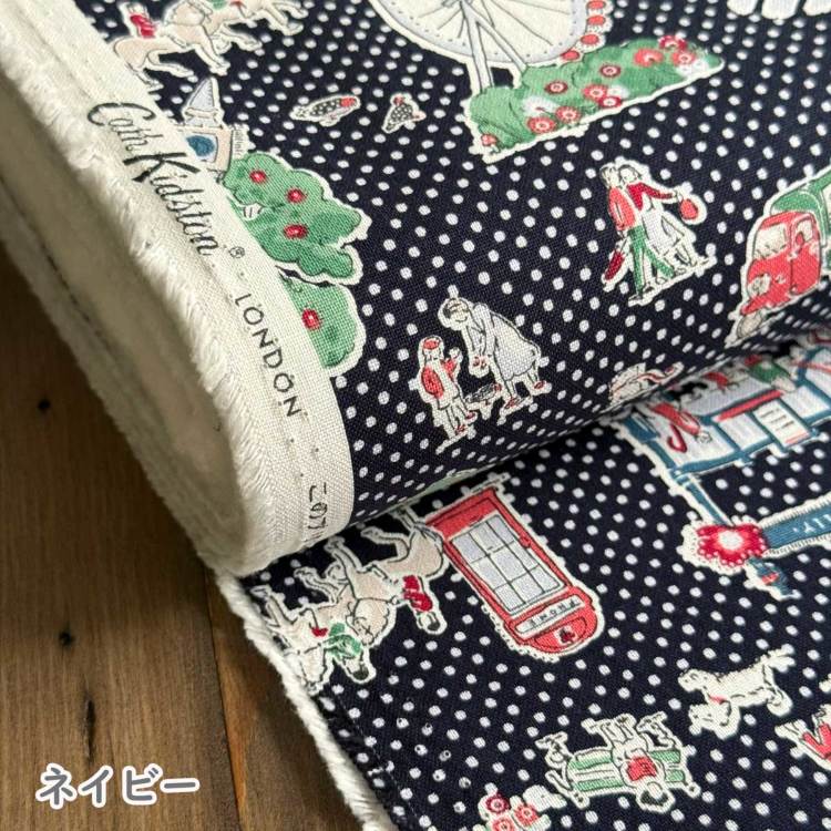 トリップトラップ　生地見本　キャスキッドソン 4 Cath Kidston キャスキッドソン 生地 キャンバス生地＜Lovely London