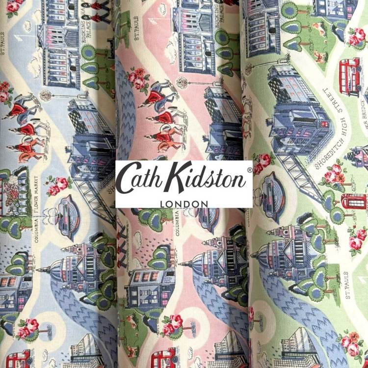 Cath Kidston キャスキッドソン 生地 オックス生地＜London Town