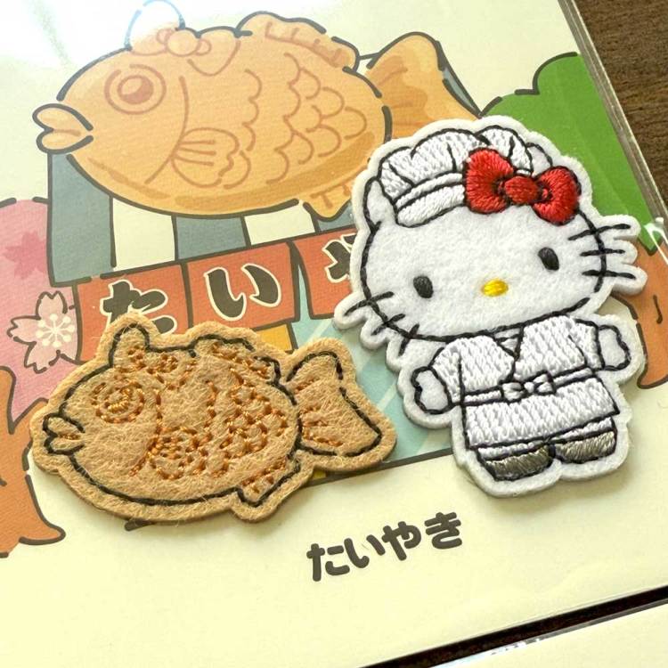 ハローキティ おみせやさん シール・アイロン接着両用ワッペン