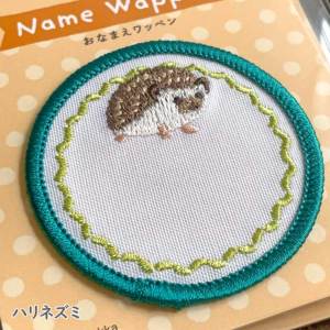 おなまえワッペン アイロン接着ワッペン お花/パン/くるま/恐竜