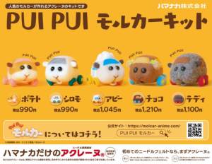 ニードルフェルトでつくるPUIPUIモルカーキット(アビー) 羊毛フェルト