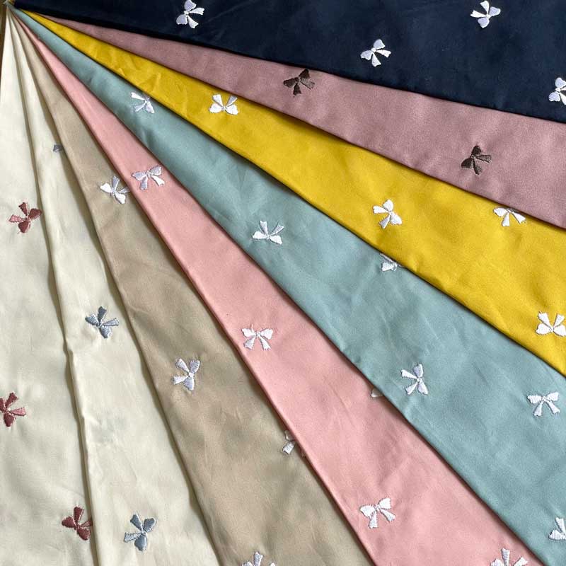 ソフトブロード刺繍 リボン 生地 刺しゅう ソフト加工 ラメ刺しゅう