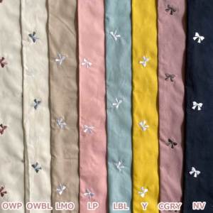 ソフトブロード刺繍 リボン 生地 刺しゅう ソフト加工 ラメ刺しゅう