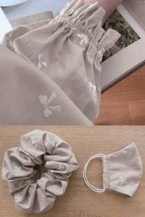 ソフトブロード刺繍 リボン 生地 刺しゅう ソフト加工 ラメ刺しゅう