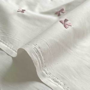 ソフトブロード刺繍 リボン 生地 刺しゅう ソフト加工 ラメ刺しゅう