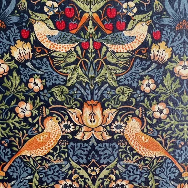 スペイン製 MORA ™︎ ヴィンテージ リバーシ ブルラグカントリー柄 moda fabrics(モダ・ファブリックス)William Morris ウィリアムモリス