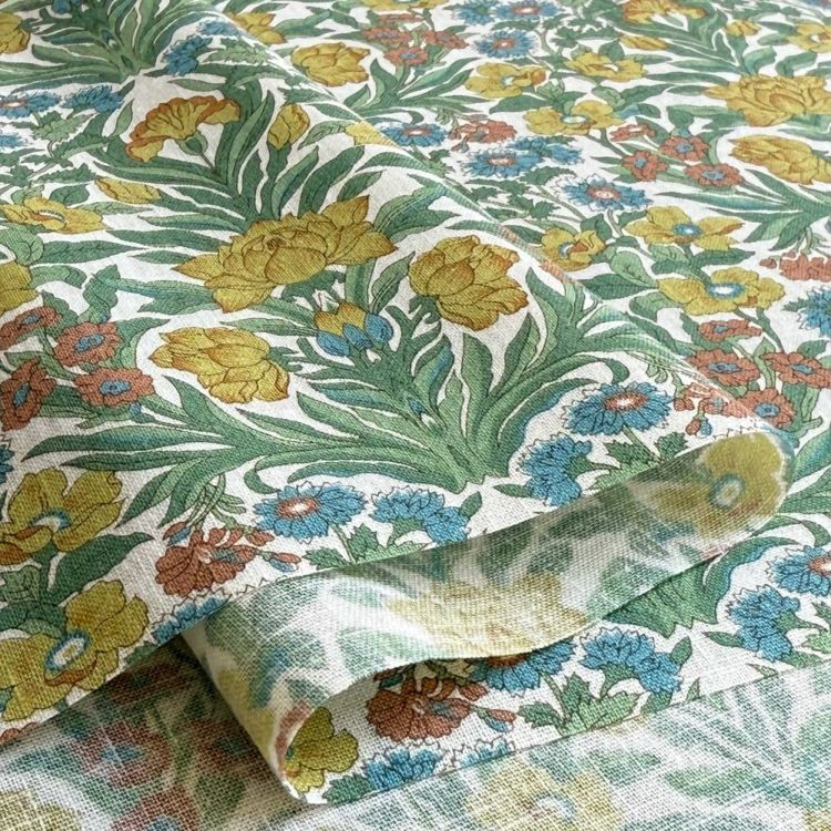 LIBERTY FABRICS リバティプリント 綿麻シーチング生地＜Sea Grass