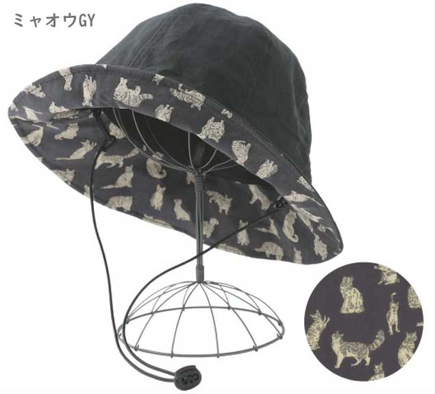 LIBERTY FABRICS リバティプリントを使ったリネンハット帽子(ミャオウ