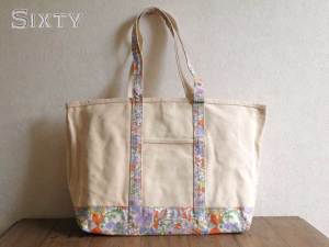 LIBERTY FABRICS リバティプリントを使ったトートバッグ（L