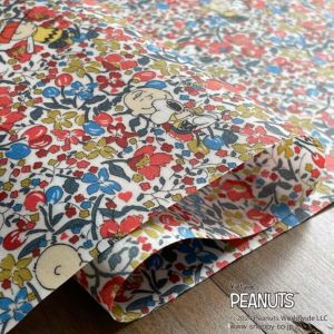 PEANUTS(TM)スヌーピー×リバティファブリックス 国産つや消し