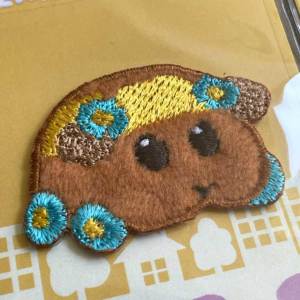 PUI PUI モルカー シール・アイロン接着両用ワッペン チョコ