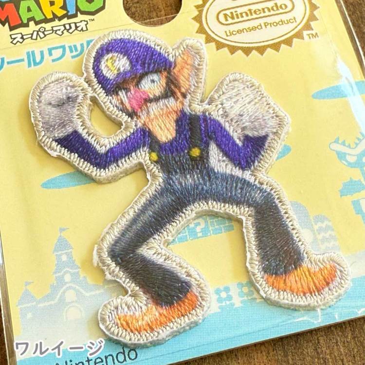 スーパーマリオ シール・アイロン接着両用ワッペン マリオ/ルイージ