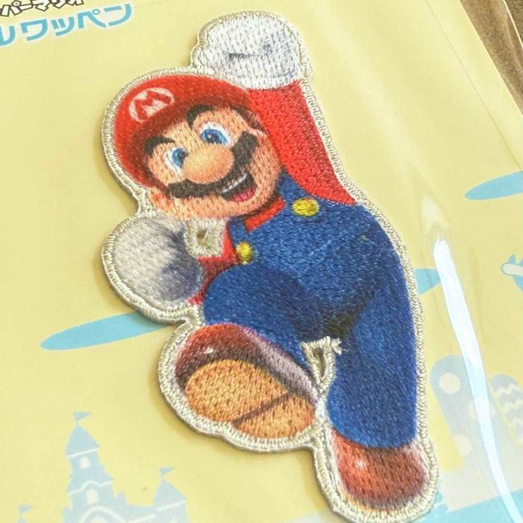 スーパーマリオ「マリオ」シール・アイロン接着両用ワッペン
