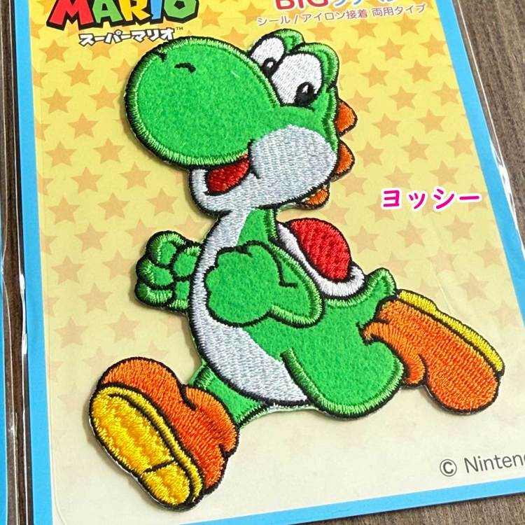 スーパーマリオ シール・アイロン接着両用ビッグワッペン マリオ
