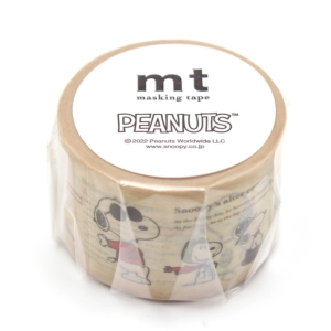 マスキングテープ（30mm×7m） mt スヌーピー Peanuts(ピーナッツ図鑑