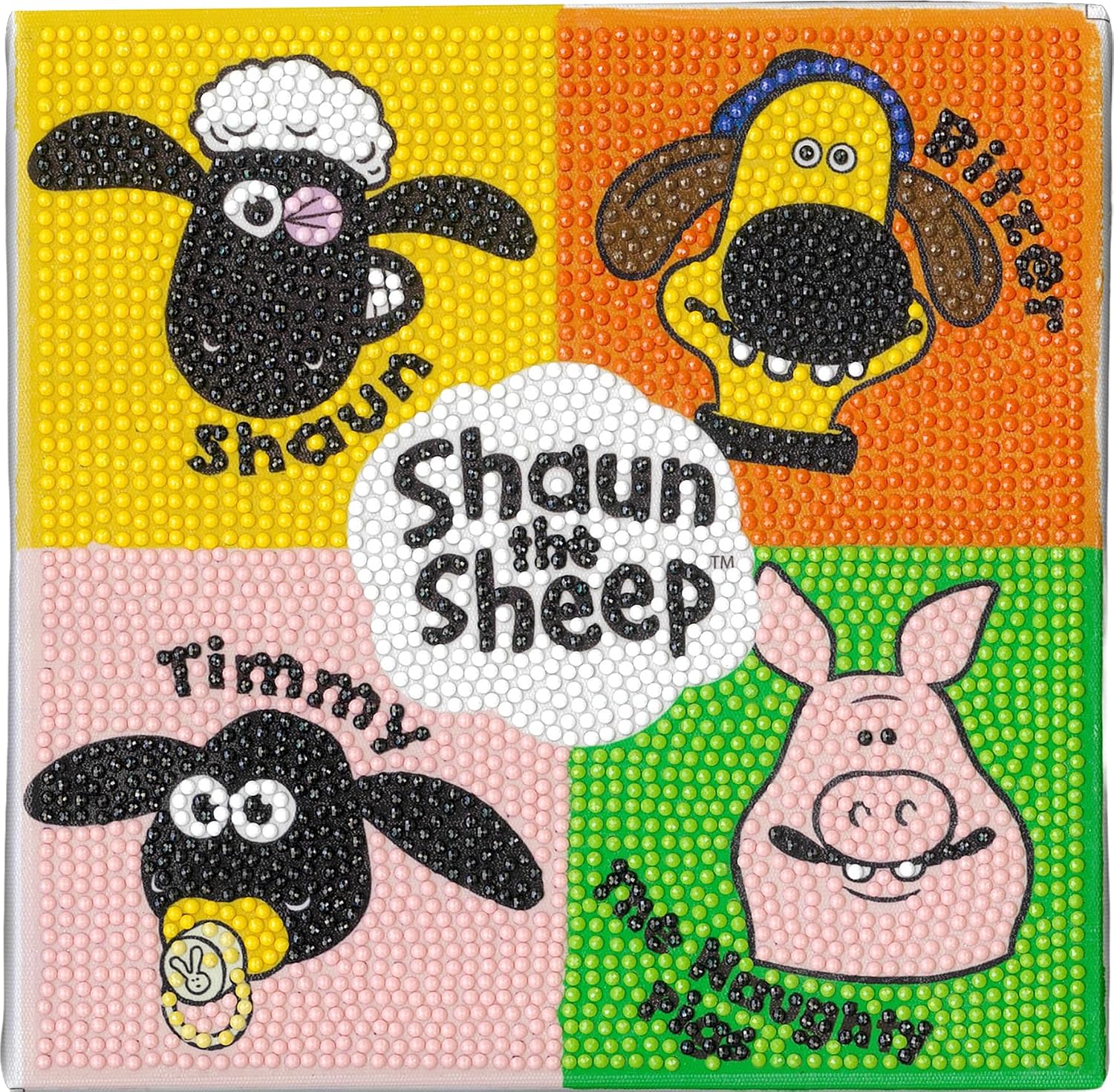 かんたんビーズアートキャンバスキット「ひつじのショーン」ビーズ