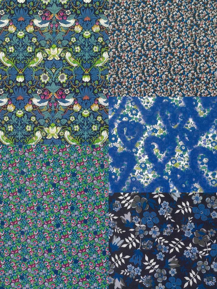 LIBERTY FABRICS リバティプリントを使ったパネル切り替えワンピース