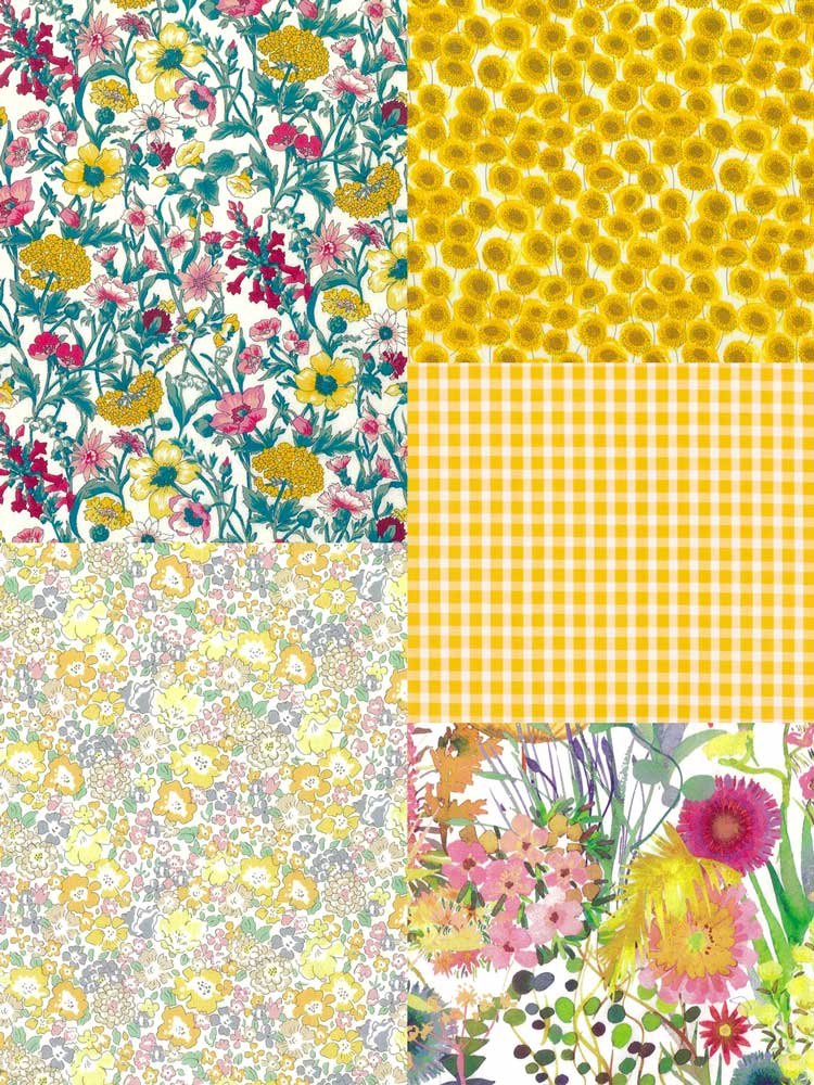 LIBERTY FABRICS リバティプリントを使ったパネル切り替えワンピース