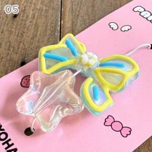 ペイントビーズ2個 チャームやブレスレットなどのアクセサリー作りに