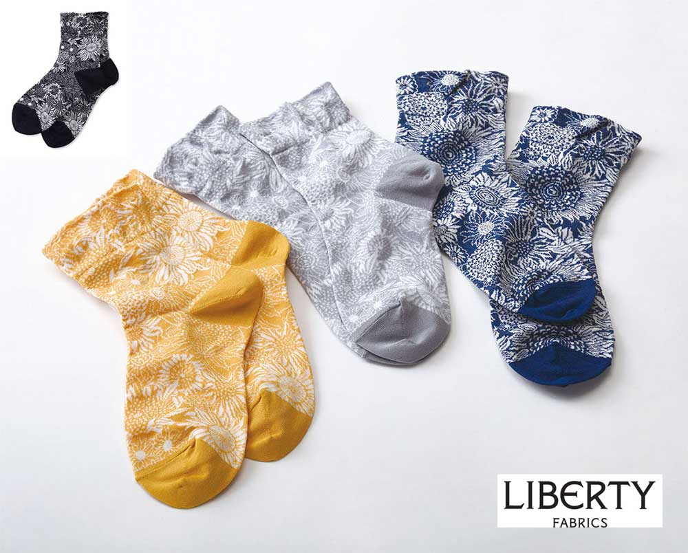 Autry リハティフリントソックス SOLU S203 LIBERTY FABRICS リバティプリントを使った靴下ソックス<Small