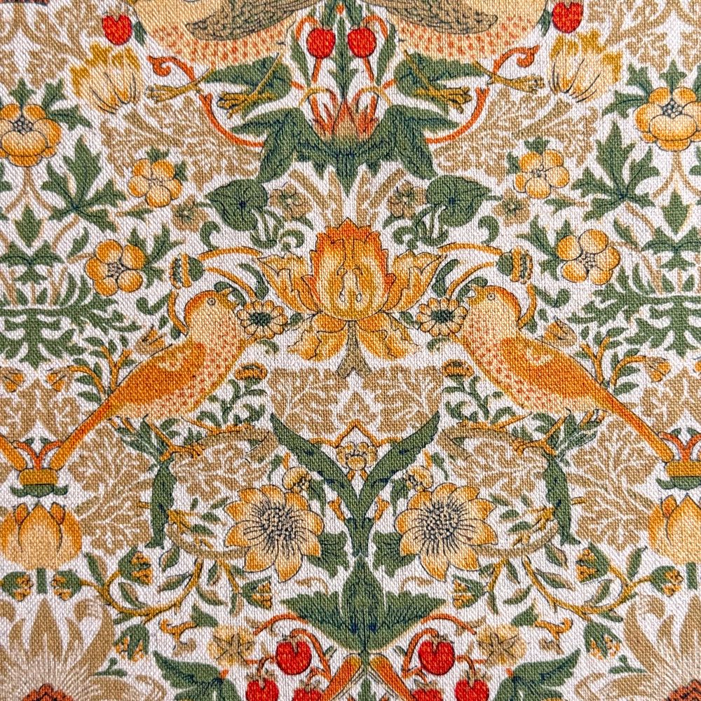 V&A William Morris ウィリアムモリス 綿麻キャンバス生地＜Strawberry