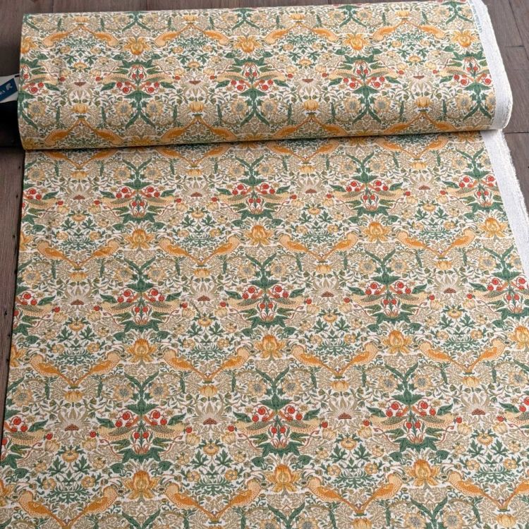 V&A William Morris ウィリアムモリス 綿麻キャンバス生地＜Strawberry