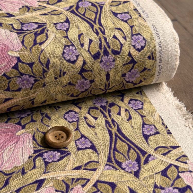 V&A William Morris ウィリアムモリス 綿麻キャンバス生地＜Pimpernel