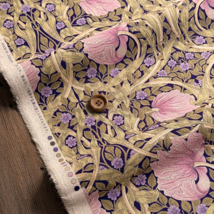 V&A William Morris ウィリアムモリス 綿麻キャンバス生地＜Pimpernel