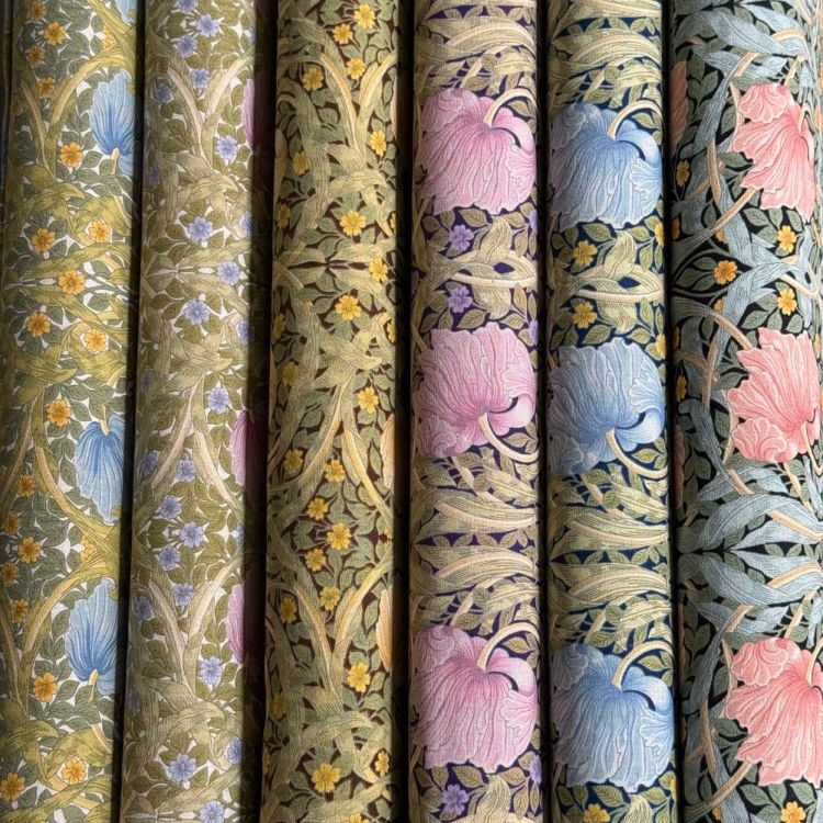 V&A William Morris ウィリアムモリス 綿麻キャンバス生地＜Pimpernel