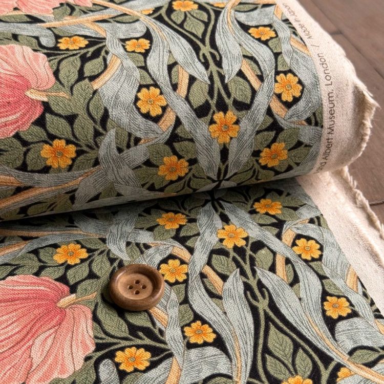 V&A William Morris ウィリアムモリス 綿麻キャンバス生地＜Pimpernel