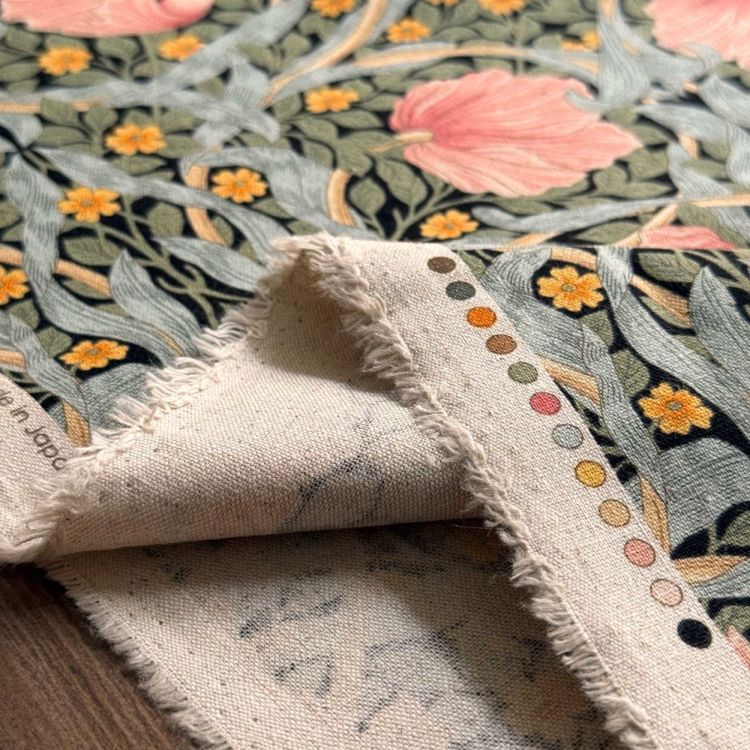 V&A William Morris ウィリアムモリス 綿麻キャンバス生地＜Pimpernel