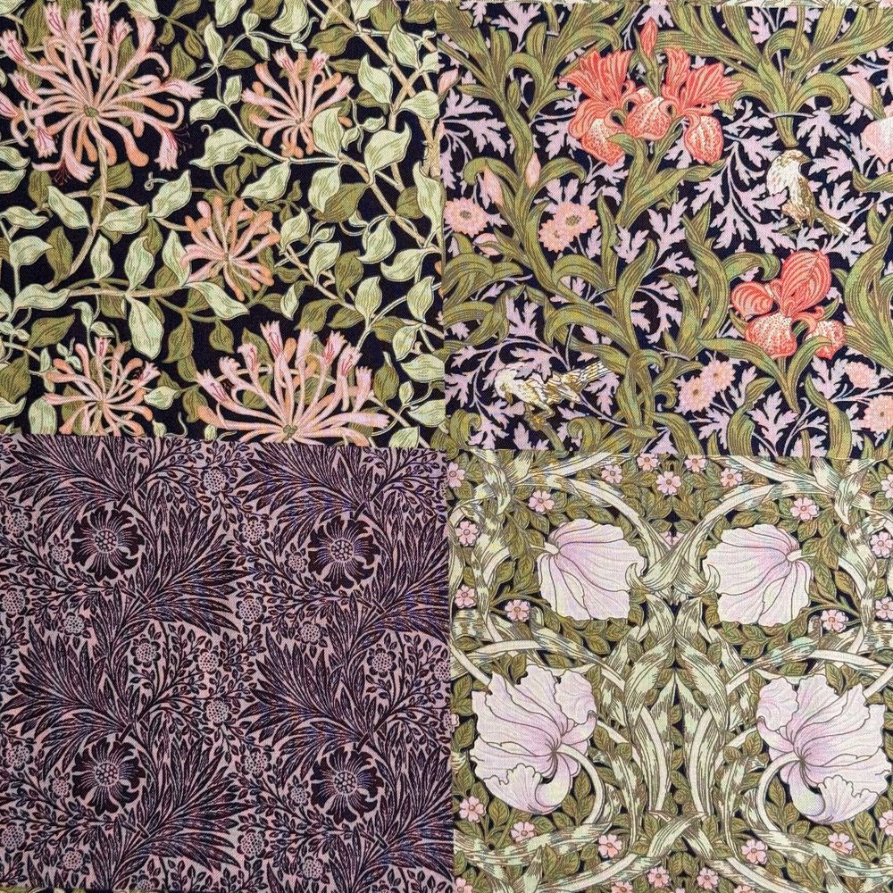 ウィリアムモリス　V&A PATTERN  デザイン集 V&A William Morris ウィリアムモリス シーチング生地＜Morris Mosaic