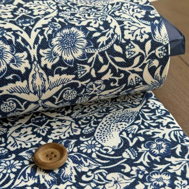 V&A William Morris ウィリアムモリス オックス生地＜Strawberry Thief