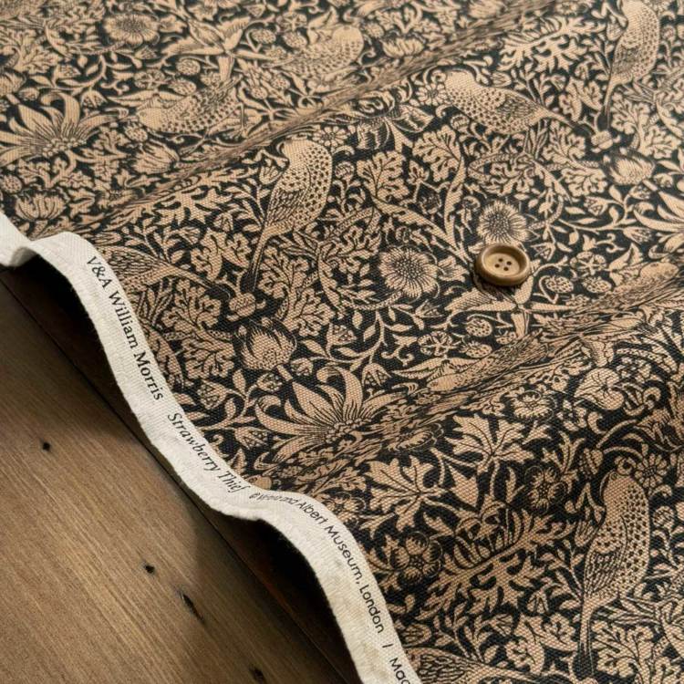 V&A William Morris ウィリアムモリス オックス生地＜Strawberry Thief