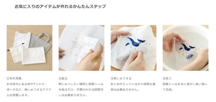 はってはじめる刺しゅうキット 「すみっコぐらし/しろくま・ふろしき